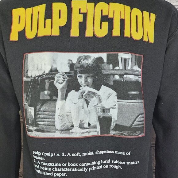 Pulp Fiction Hoodie Uma Thurman Mia Wallace Quentin Tarantino, Men's Small - Picture 4 of 10